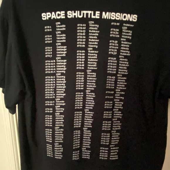 NASA Space Shuttle Program Missions Commemorative 1981-2010 Medium T-Shirt - Picture 2 of 6